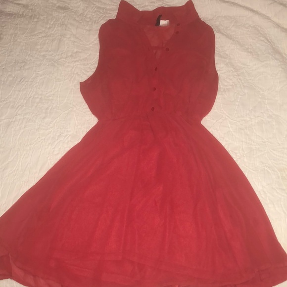 Mid length red dress - Picture 1 of 4